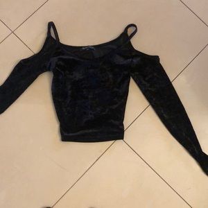 Black velvet Kendall and Kylie top